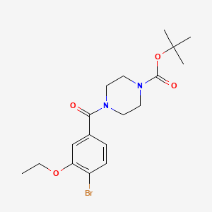 1-Piperazinecarboxylic acid, 4-(4-bromo-3-ethoxybenzoyl)-, 1,1-dimethylethyl ester