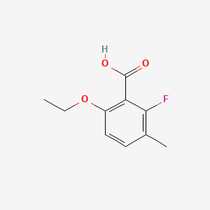 molecular formula C10H11FO3 B14033208 6-Ethoxy-2-fluoro-3-methylbenzoic acid 