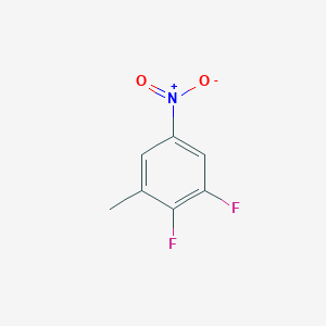 molecular formula C7H5F2NO2 B1403326 1,2-Difluoro-3-methyl-5-nitrobenzene CAS No. 1805056-06-7