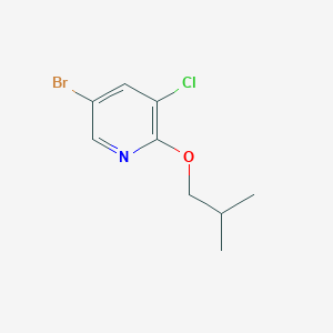 molecular formula C9H11BrClNO B1403328 5-Bromo-3-chloro-2-isobutoxypyridine CAS No. 1289093-31-7