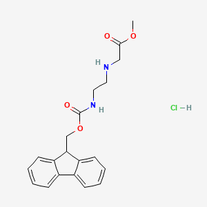 molecular formula C20H23ClN2O4 B14033287 Methyl (2-((((9H-fluoren-9-YL)methoxy)carbonyl)amino)ethyl)glycinate hydrochloride 