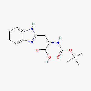 molecular formula C15H19N3O4 B14033293 Boc-Ala(2-Bim)-OH 