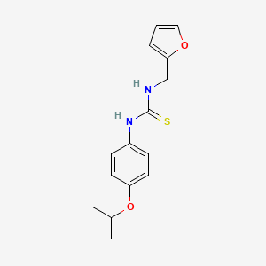 molecular formula C15H18N2O2S B14033299 1-(4-Isopropoxyphenyl)-3-(furan-2-ylmethyl)thiourea 