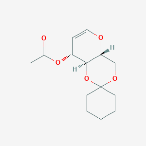 molecular formula C14H20O5 B14033323 3-O-Acetyl-4,6-O-cyclohexylidene-D-glucal 