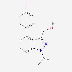 molecular formula C17H17FN2O B1403333 (4-(4-fluorophenyl)-1-isopropyl-1H-indazol-3-yl)methanol CAS No. 1350760-42-7