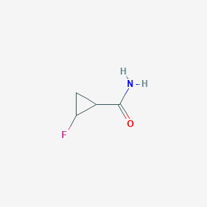 molecular formula C4H6FNO B14033332 cis-2-Fluorocyclopropanecarboxamide CAS No. 1314972-11-6