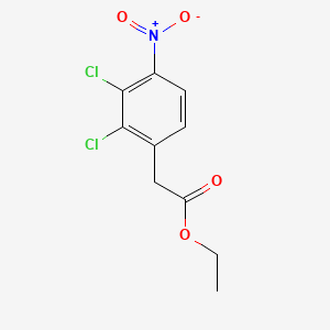 molecular formula C10H9Cl2NO4 B14033391 Ethyl 2-(2,3-dichloro-4-nitrophenyl)acetate 