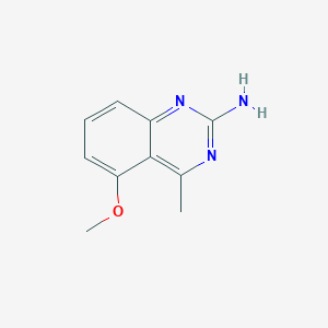 molecular formula C10H11N3O B14033417 5-Methoxy-4-methylquinazolin-2-amine 