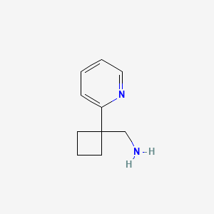 molecular formula C10H14N2 B1403345 (1-(Pyridin-2-yl)cyclobutyl)methanamine CAS No. 1228994-77-1