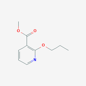 molecular formula C10H13NO3 B14033500 Methyl 2-propoxynicotinate 