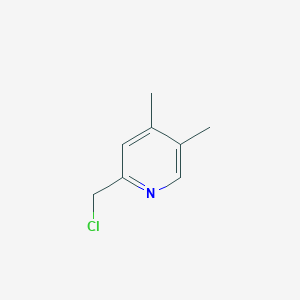 molecular formula C8H10ClN B14033513 2-(Chloromethyl)-4,5-dimethylpyridine 