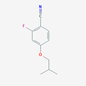 molecular formula C11H12FNO B1403352 2-氟-4-异丁氧基苯甲腈 CAS No. 1394068-69-9