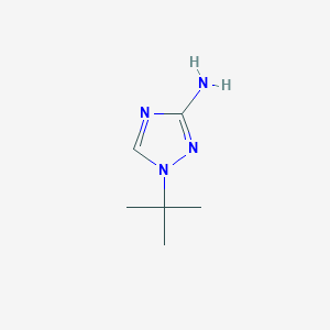 molecular formula C6H12N4 B1403353 1-(tert-Butyl)-1H-1,2,4-triazol-3-amine CAS No. 1380786-07-1