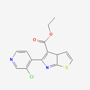 molecular formula C14H11ClN2O2S B14033540 Ethyl 5-(3-chloropyridin-4-yl)-3ah-thieno[2,3-b]pyrrole-4-carboxylate 