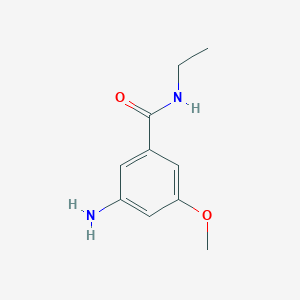 molecular formula C10H14N2O2 B1403355 3-amino-N-ethyl-5-methoxybenzamide CAS No. 1346245-36-0
