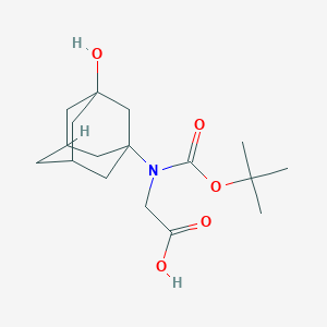 molecular formula C17H27NO5 B14033554 3-hydroxyadamantyl N-boc-glycine 