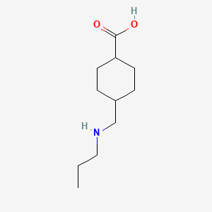 molecular formula C11H21NO2 B1403356 (1r,4r)-4-[(丙氨基)甲基]环己烷-1-羧酸 CAS No. 1593449-77-4