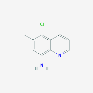 molecular formula C10H9ClN2 B1403362 5-氯-6-甲基-8-喹啉胺 CAS No. 1379322-54-9