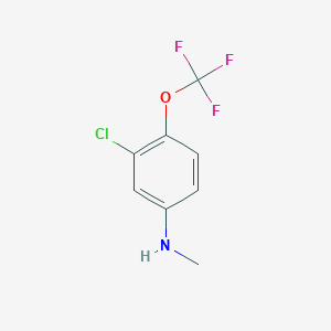 molecular formula C8H7ClF3NO B1403364 3-chloro-N-methyl-4-(trifluoromethoxy)aniline CAS No. 1260887-97-5