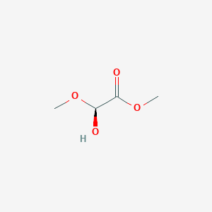 molecular formula C4H8O4 B14033648 methyl (2S)-2-hydroxy-2-methoxyacetate 