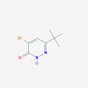 molecular formula C8H11BrN2O B14033666 4-Bromo-6-(tert-butyl)pyridazin-3(2H)-one 