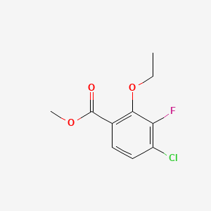 molecular formula C10H10ClFO3 B14033752 Methyl 4-chloro-2-ethoxy-3-fluorobenzoate 
