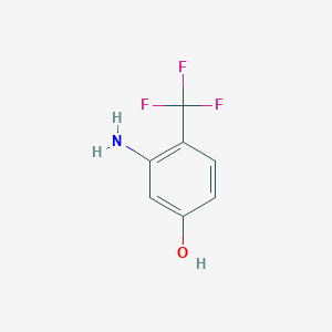 molecular formula C7H6F3NO B14033773 3-Amino-4-(trifluoromethyl)phenol CAS No. 106877-46-7