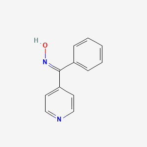 molecular formula C12H10N2O B14033775 Methanone, phenyl(4-pyridyl)-, oxime 