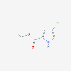 molecular formula C7H8ClNO2 B1403380 Ethyl 4-chloro-1H-pyrrole-2-carboxylate CAS No. 1254110-74-1