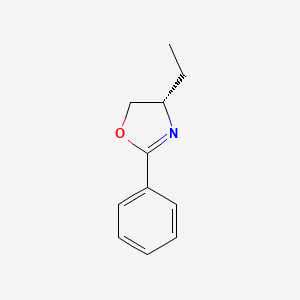 molecular formula C11H13NO B14033803 (S)-4-Ethyl-2-phenyl-4,5-dihydrooxazole 
