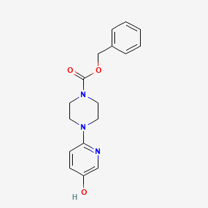 molecular formula C17H19N3O3 B14033818 4-(5-Hydroxypyridin-2-YL)piperazine-1-carboxylic acid benzyl ester 
