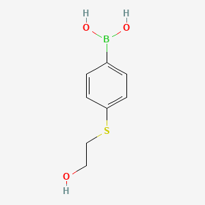 (4-((2-Hydroxyethyl)thio)phenyl)boronic acid