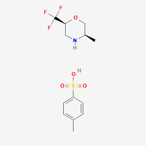 molecular formula C13H18F3NO4S B14033848 (2S,5R)-5-methyl-2-(trifluoromethyl)morpholine4-methylbenzenesulfonate 