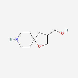 molecular formula C9H17NO2 B1403387 1-Oxa-8-azaspiro[4.5]decane-3-methanol CAS No. 1290625-37-4