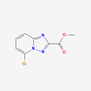 molecular formula C8H6BrN3O2 B14033870 Methyl 5-bromo-[1,2,4]triazolo[1,5-a]pyridine-2-carboxylate 