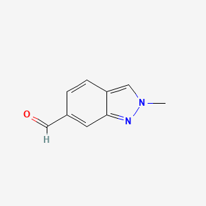 molecular formula C9H8N2O B1403395 2-Methyl-2H-indazole-6-carboxaldehyde CAS No. 1337881-08-9