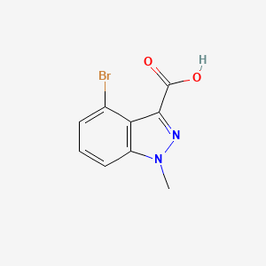 molecular formula C9H7BrN2O2 B1403398 4-Bromo-1-methyl-1H-indazole-3-carboxylic acid CAS No. 1363380-97-5
