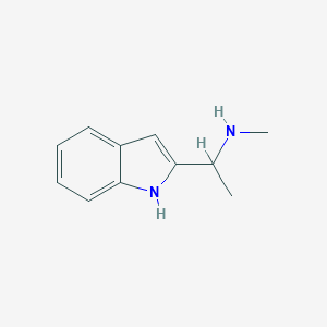 molecular formula C11H14N2 B014034 2-[1-(Methylamino)ethyl]indole CAS No. 96286-08-7