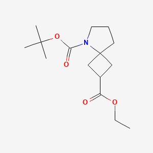 molecular formula C15H25NO4 B1403402 5-叔丁氧羰基-5-氮杂螺[3.4]辛烷-2-羧酸乙酯 CAS No. 1251022-90-8