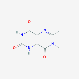 molecular formula C8H8N4O3 B14034020 1,7-Dihydro-6,7-dimethylpyrimido[5,4-d]pyrimidine-2,4,8(3H)-trione CAS No. 63656-29-1