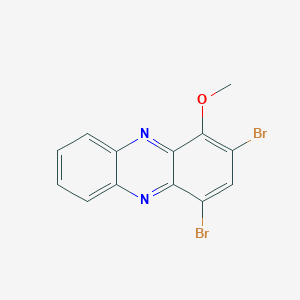 molecular formula C13H8Br2N2O B14034036 2,4-Dibromo-1-methoxyphenazine 