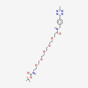 molecular formula C28H44N6O8 B14034088 Methyltetrazine-amino-PEG5-CH2CH2NHBoc 