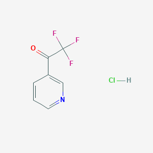 molecular formula C7H5ClF3NO B1403417 2,2,2-Trifluoro-1-(pyridin-3-yl)ethanone hydrochloride CAS No. 1588441-22-8