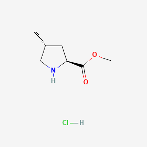 molecular formula C7H14ClNO2 B14034182 Methyl (2S,4R)-4-methylpyrrolidine-2-carboxylate hcl 