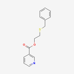 molecular formula C15H15NO2S B14034185 2-(Benzylthio)ethyl nicotinate CAS No. 101952-53-8