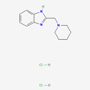 molecular formula C13H19Cl2N3 B14034187 Benzimidazole, 2-(piperidinomethyl)-, dihydrochloride CAS No. 100447-40-3