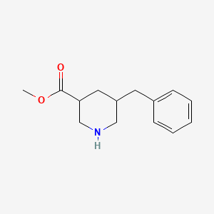 molecular formula C14H19NO2 B14034210 Methyl 5-benzylpiperidine-3-carboxylate 