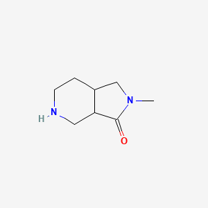 molecular formula C8H14N2O B1403424 (3AR,7AR)-2-Methyl-octahydro-3H-pyrrolo[3,4-C]pyridin-3-one CAS No. 1242336-75-9