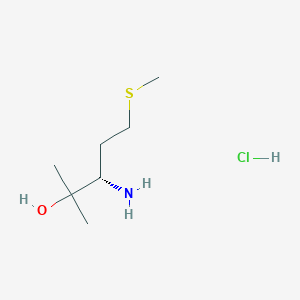 molecular formula C7H18ClNOS B1403428 (S)-3-Amino-2-methyl-5-(methylthio)-2-pentanol hydrochloride CAS No. 168648-49-5