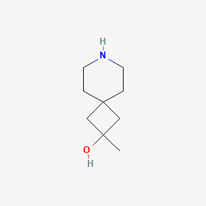 molecular formula C9H17NO B1403429 2-甲基-7-氮杂螺[3.5]壬烷-2-醇 CAS No. 1403766-77-7